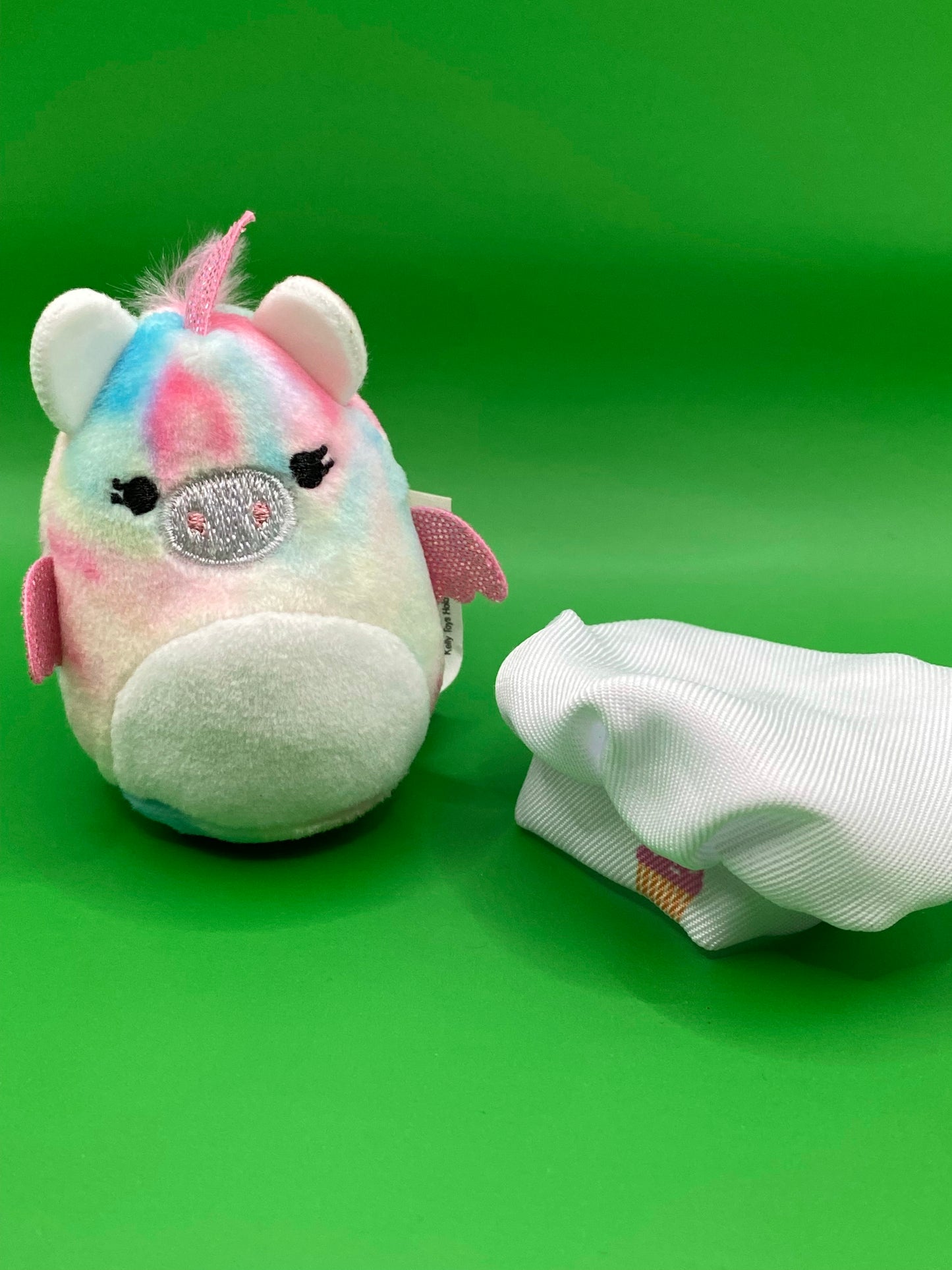 Tie Dye PegaCorn with Cupcake Chef Hat ~ 2" Individual Squishville by Squishmallow