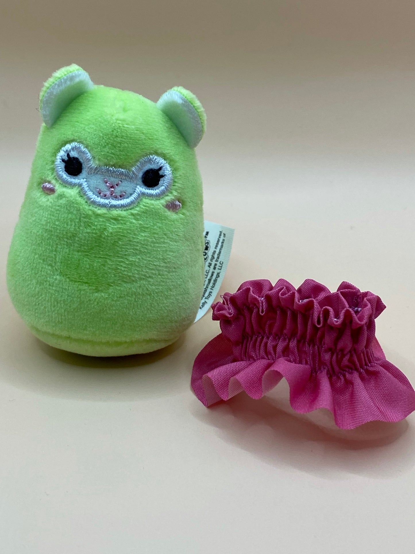 Green Llama with Purple Dress ~ 2" Individual Squishville by Squishmallows