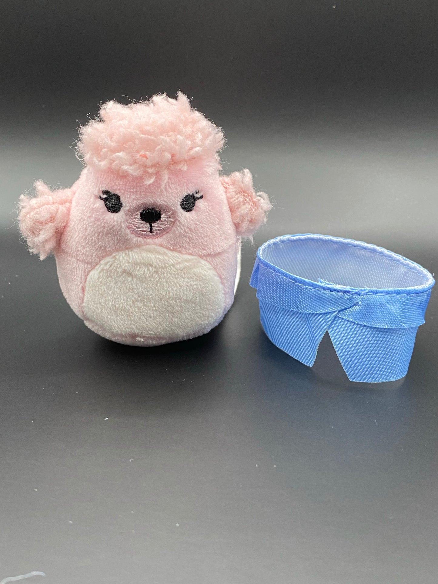 Pink Poodle with Blue Dress ~ 2" Individual Squishville by Squishmallows
