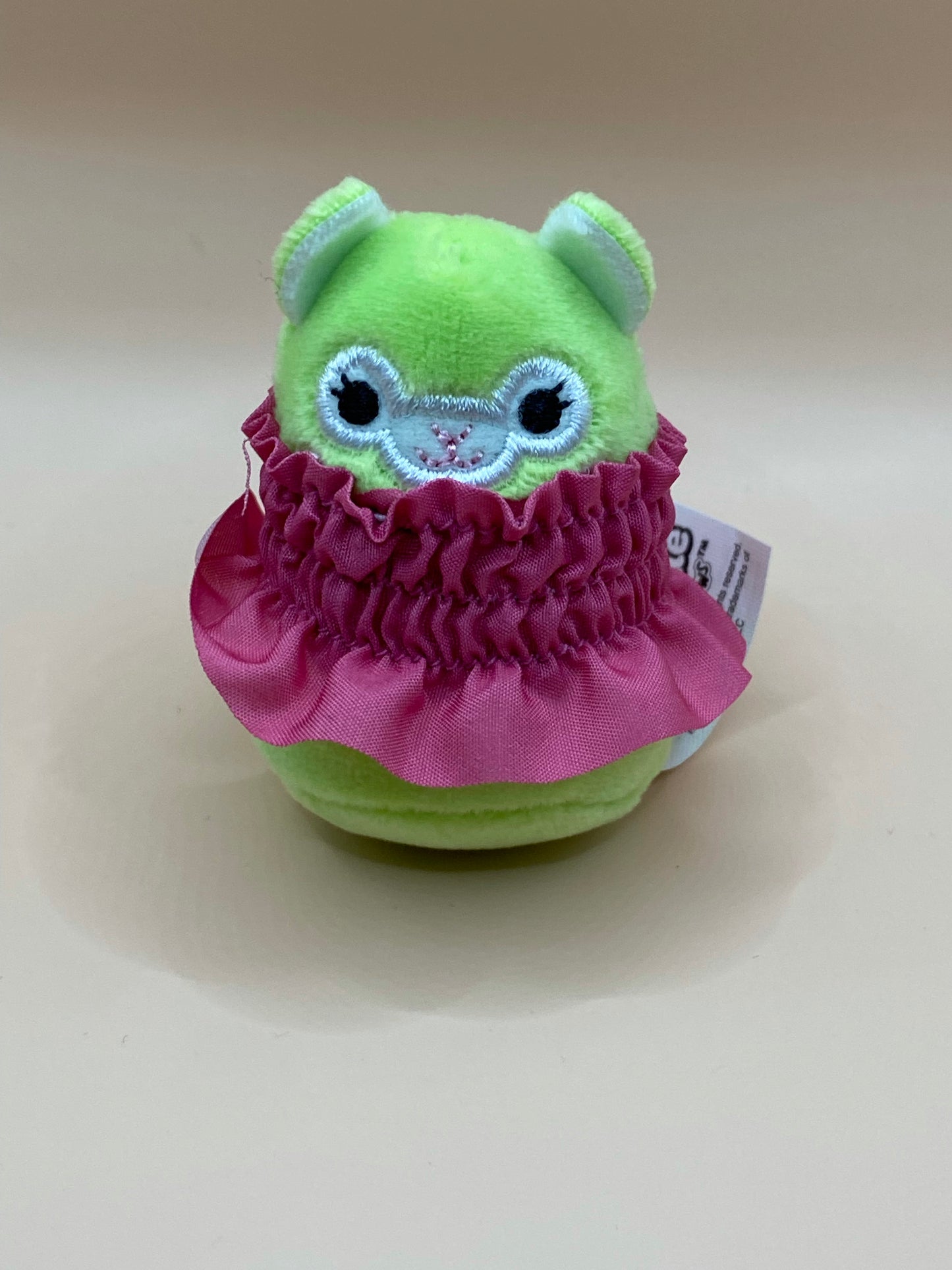Green Llama with Purple Dress ~ 2" Individual Squishville by Squishmallows