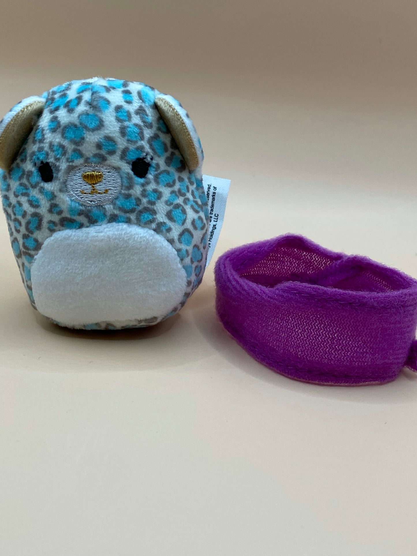 Cheetah / Leopard with Purple Scarf ~ 2" Individual Squishville by Squishmallows