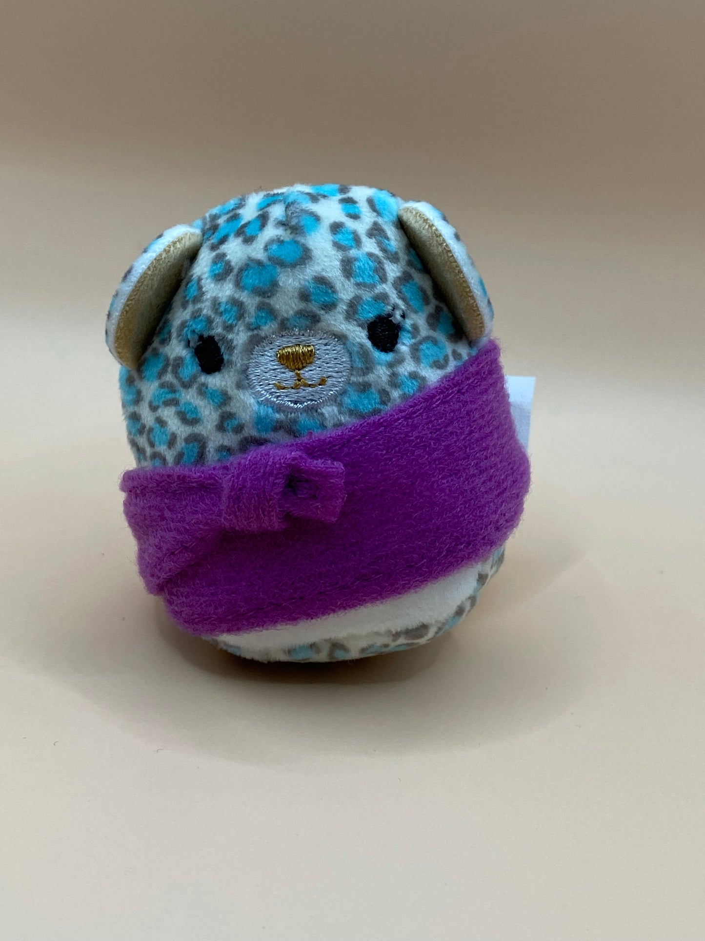 Cheetah / Leopard with Purple Scarf ~ 2" Individual Squishville by Squishmallows