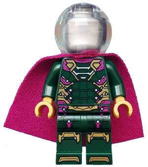 Mysterio - Magenta Trim, Flat Silver Head, LEGO Minifigure | Spider-Man Far From Home