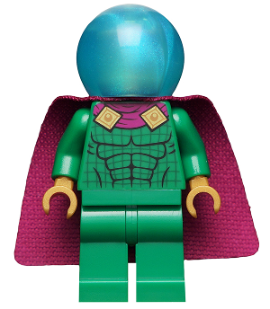 Mysterio - Light Bluish Gray Head, Satin LEGO Minifigure | Spider-Man