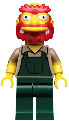 Groundskeeper Willie - The Simpsons - Series 2 | LEGO Minifigure | NEW CMF