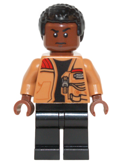 Finn - Medium Nougat Jacket, Black Legs LEGO Minifigure | Star Wars Episode 7