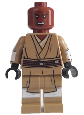 Mace Windu (Dark Tan Legs, Open Mouth, LEGO Minifigure | Star Wars The Clone Wars