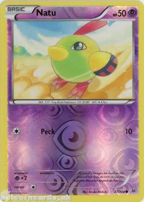 Natu 27/108 Reverse Holo | Roaring Skies | Pokemon Card