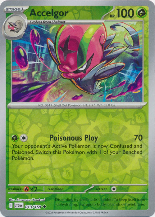 Accelgor 13/159 Reverse Holo | Journey Together | Pokemon Card