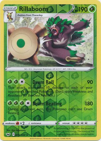 Rillaboom 15/202 Reverse Holo | Sword & Shield | Pokemon Card