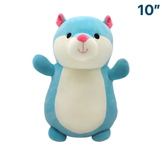 Hobart the Blue/Green Hamster HUGMEE ~ 10" Squishmallow Hugmees Squad Plush ~ IN