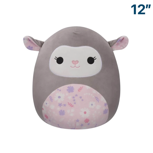 Lamb with Floral Belly ~ 12" 2024 Easter Squishmallow Plush ~ In Stock!