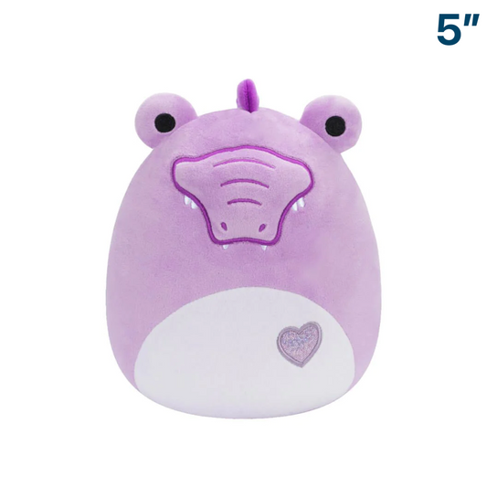 Bunny the Purple Alligator ~ 5" Squishmallow Plush 2024 Valentines Day ~ In Stock