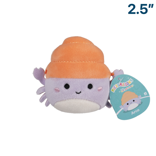 Arco the Hermit Crab ~ 2.5" Micromallows Series 3 Squishmallow Plush