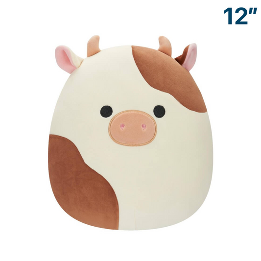 Ronnie the Brown White Cow ~ 12" Original Squad Squishmallow Plush