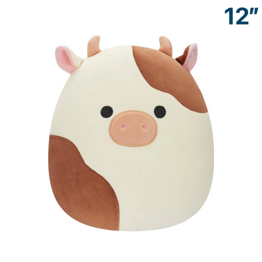 Brown White Cow ~ 12" Original Squad Wave 17 Squishmallow Plush ~ LIMIT 1 PER CUSTOMER