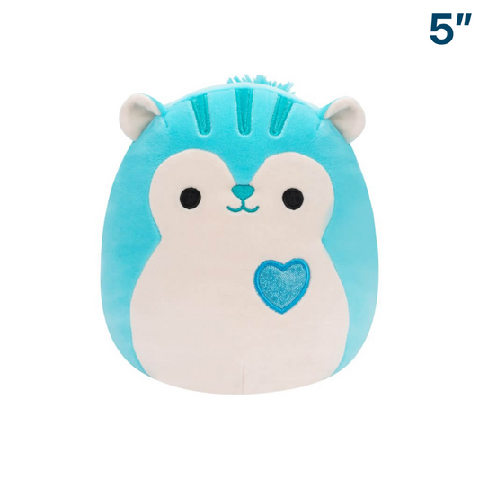 Santiago the Teal Squirrel ~ 5" Squishmallow Plush 2024 Valentines Day ~ In Stock