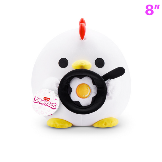 Rufus the Chicken with Egg ~ Series 3 Zuru Snackles Plush Mini Plush 8"