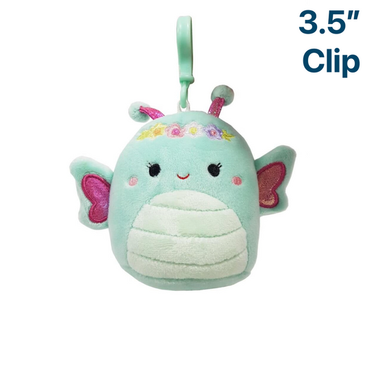 Butterfly with Flower Headband ~ 3.5"Clip On 2024 Easter Squishmallow Plush ~ LIMIT 1 PER CUSTOMER