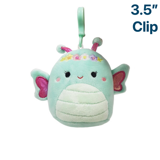 Butterfly with Flower Headband ~ 3.5"Clip On 2024 Easter Squishmallow Plush ~ PRE-ORDER ~ LIMIT 1 PER CUSTOMER