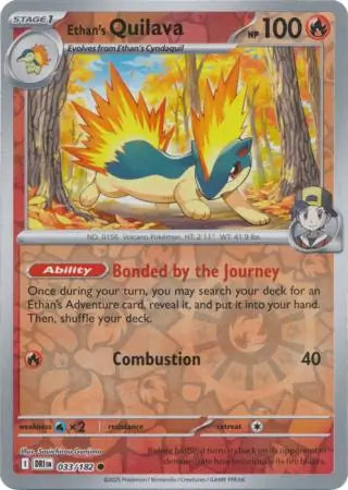Ethan's Quilava 33/182 Reverse Holo | Destined Rivals | Pokemon Card