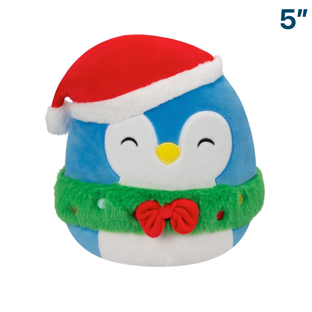 Blue Penguin with Hat ~ Holiday 5" Squishmallow Plush ~ PRE-ORDER ~ LIMIT 1 PER CUSTOMER