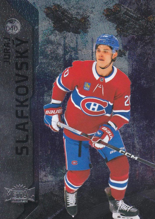 Juraj Slafkovsky #040 Montreal Canadiens | 2023-24 SkyBox Metal Universe | NHL Trading Card