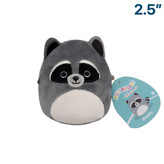 Rocky the Raccoon ~ 2.5" Micromallows Series 3 Squishmallow Plush
