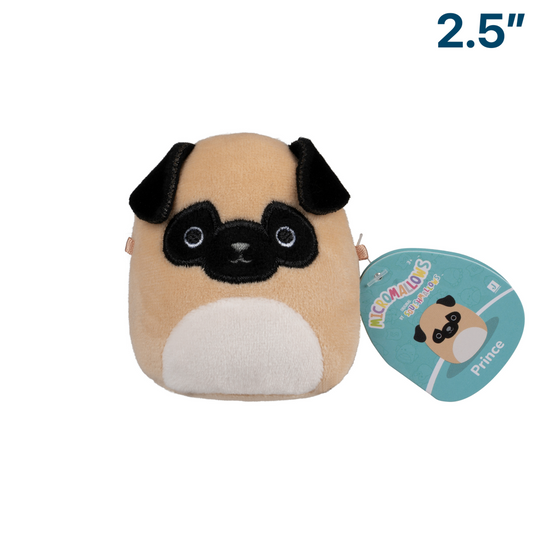 Prince the Pug ~ 2.5" Micromallows Series 3 Squishmallow Plush