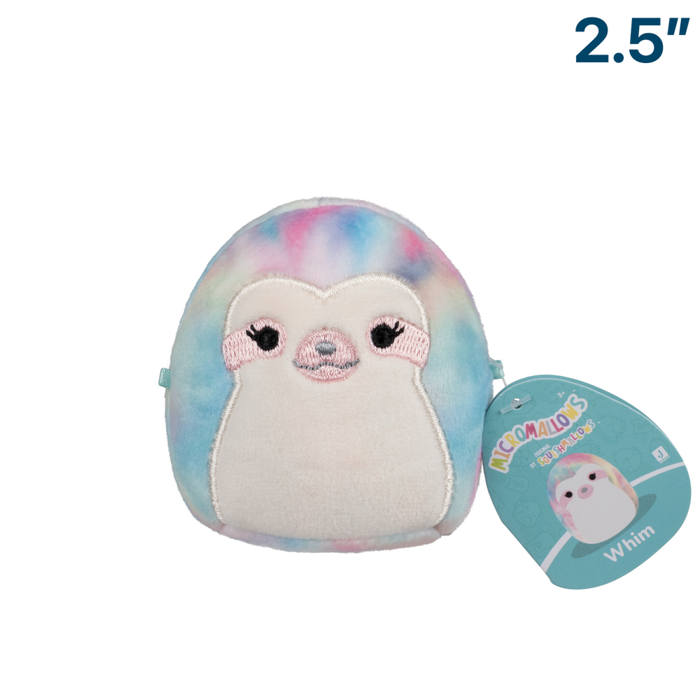 Whim the Sloth ~ 2.5" Micromallows Series 3 Squishmallow Plush