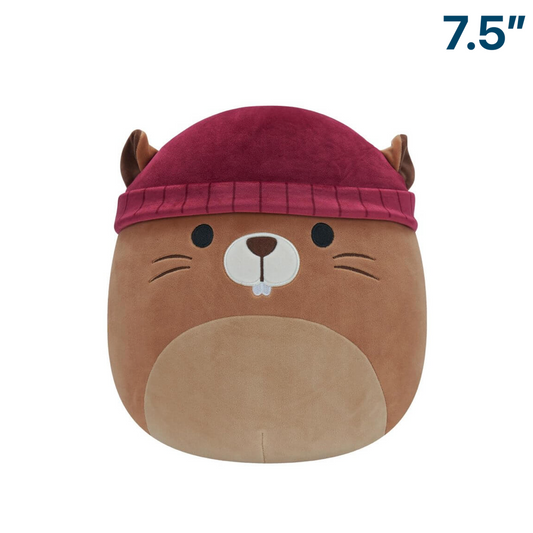 Chip the Beaver in Beanie Hat ~ 7.5" Fall / Autumn Harvest Squad Squishmallow Plush ~ Limit ONE Per Customer