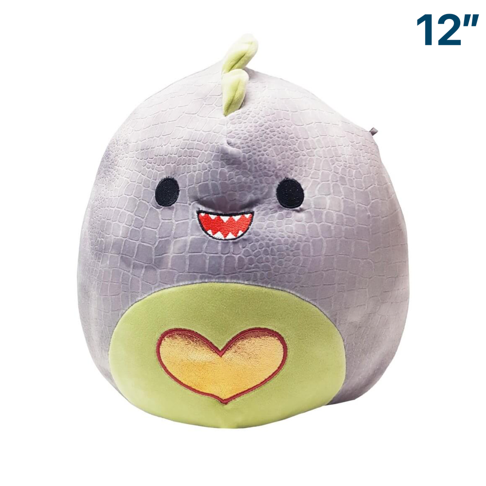 Xander the Dinosaur with Heart ~ 12" Squishmallow Heart Squad Plush ~ IN STOCK!
