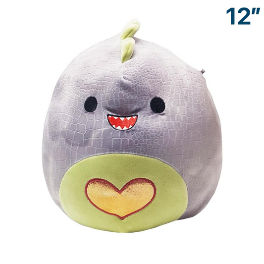 Xander the Dinosaur with Heart ~ 12" Squishmallow Heart Squad Plush