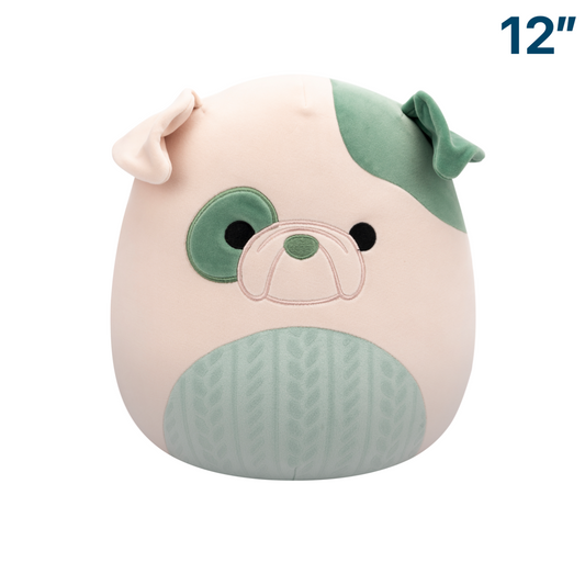 Augustine the Bulldog with Pattern Belly ~ 12" Squishmallow Plush