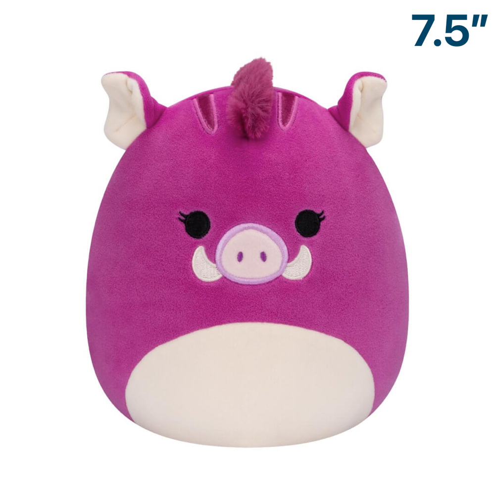 Jenna the Purple Warthog ~ 7.5" Wave 17 B Squishmallow Plush ~ In Stock!