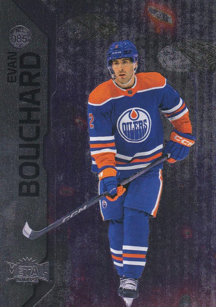 Evan Bouchard #085 Edmonton Oilers | 2023-24 SkyBox Metal Universe | NHL Trading Card