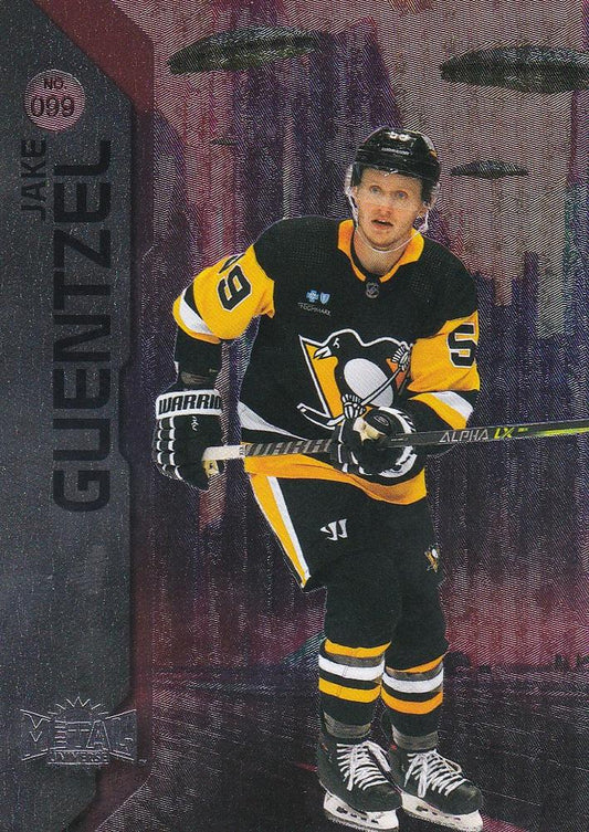 Jake Guentzel #099 Pittsburgh Penguins | 2023-24 SkyBox Metal Universe | NHL Trading Card
