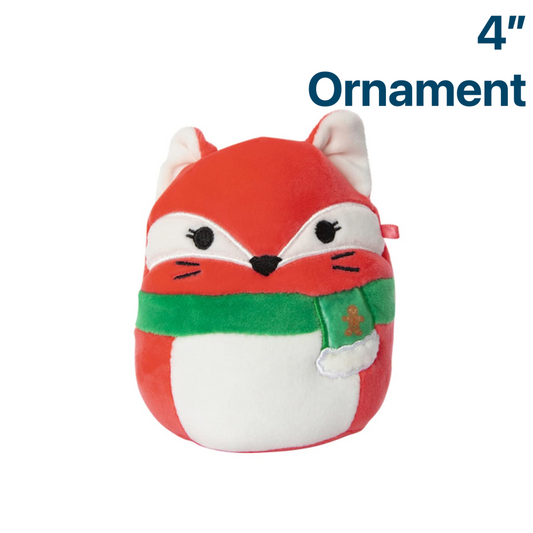 Fifi the Red Fox ~ Holiday 4" Ornament Squishmallow Plush