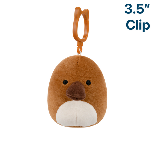 Santino the Platypus ~ 3.5" Clip On Squishmallow Plush