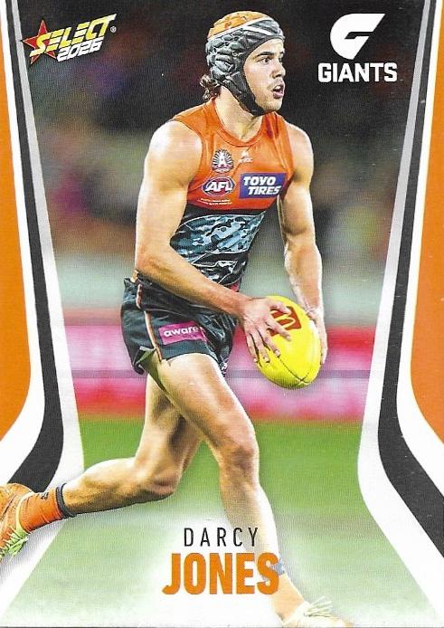 Darcy Jones #100 Greater Western Sydney Giants | 2026 Select AFL Footy Stars | Trading Card