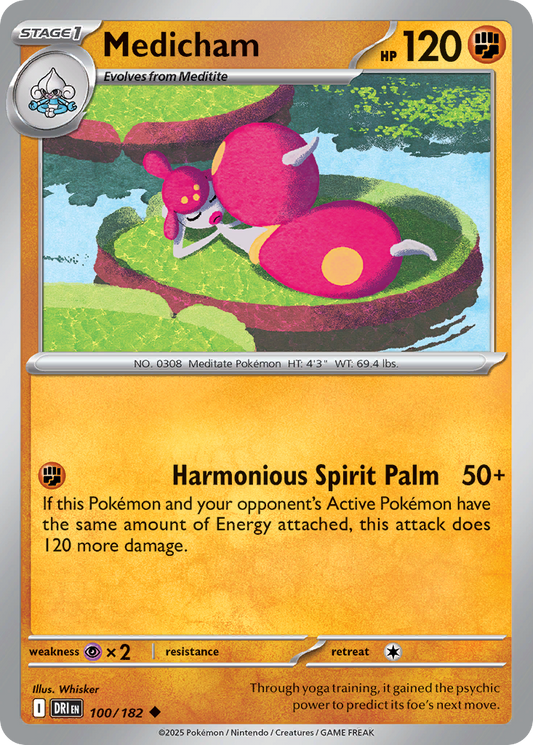 Medicham 100/182 Uncommon | Destined Rivals | Pokemon Card