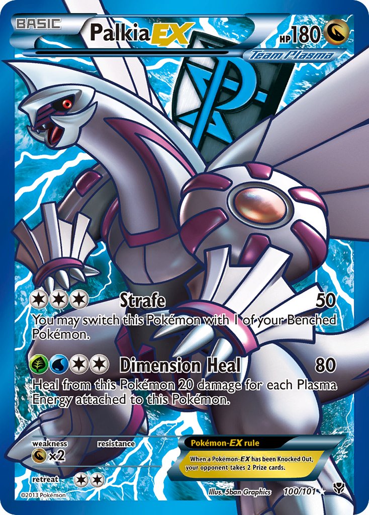 Palkia-EX 100/101 Rare Ultra | Plasma Blast | Pokemon Card