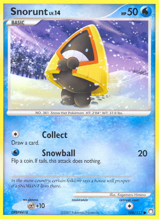 Snorunt 100/123 Common | Mysterious Treasures | Pokemon Card