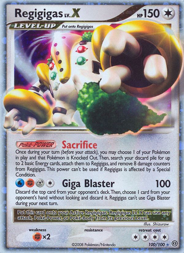 Regigigas LV.X 100/100 Rare Holo LV.X | Stormfront | Pokemon Card