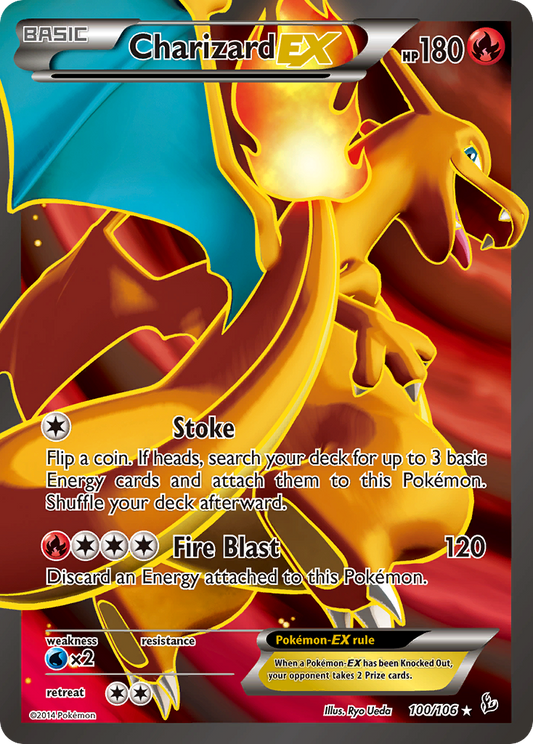 Charizard-EX 100/106 Rare Ultra | Flashfire | Pokemon Card