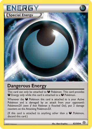 Dangerous Energy 82/98 Reverse Holo | Ancient Origins | Pokemon Card