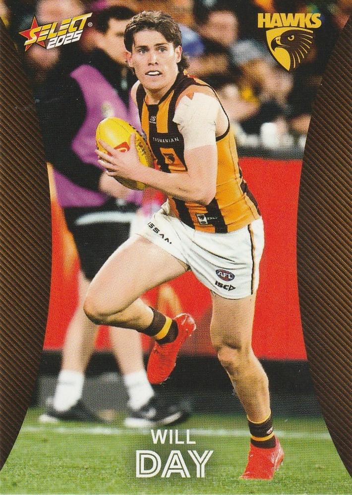 Will Day #101 Hawthorn Hawks | 2025 Select AFL Footy Stars | Trading Card