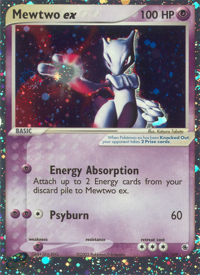 Mewtwo ex 101/109 Rare Holo EX | Ruby & Sapphire | Pokemon Card