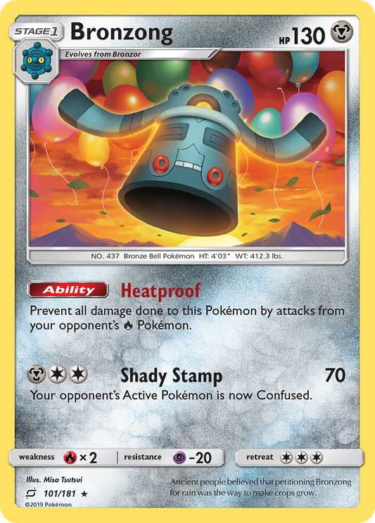 Bronzong 101/181 Rare | Team Up | Pokemon Card