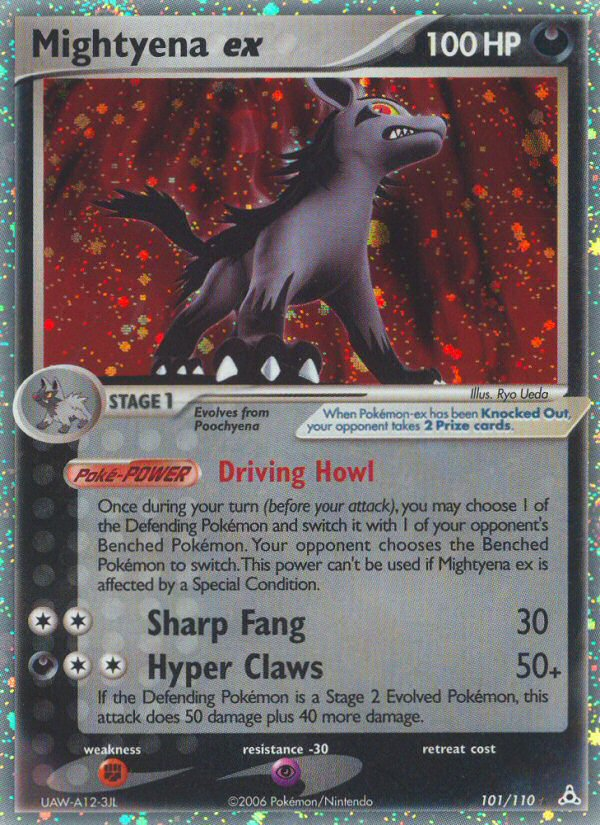 Mightyena ex 101/110 Rare Holo EX | Holon Phantoms | Pokemon Card